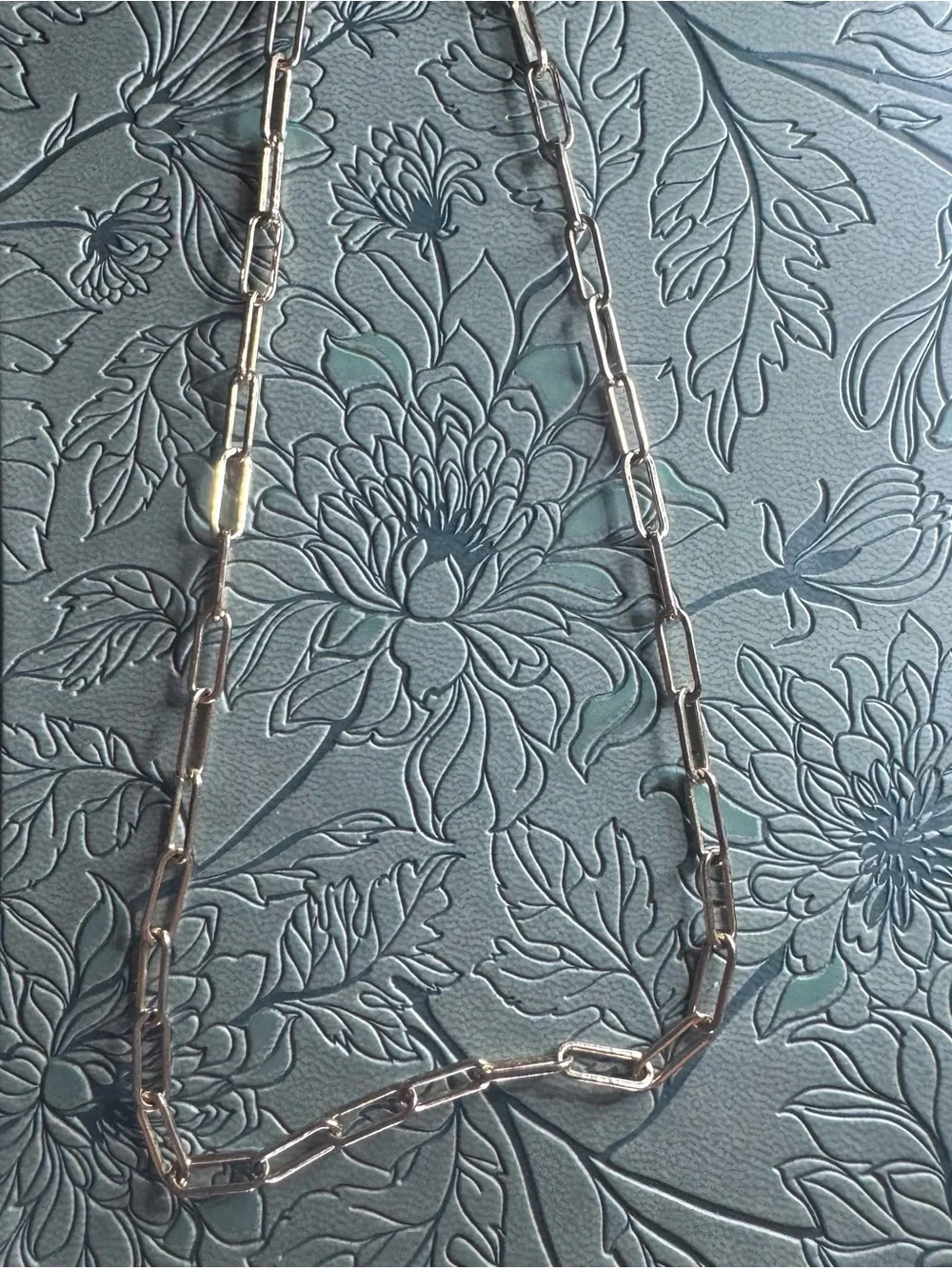 Icing Silver-Tone Paperclip Chain Necklace